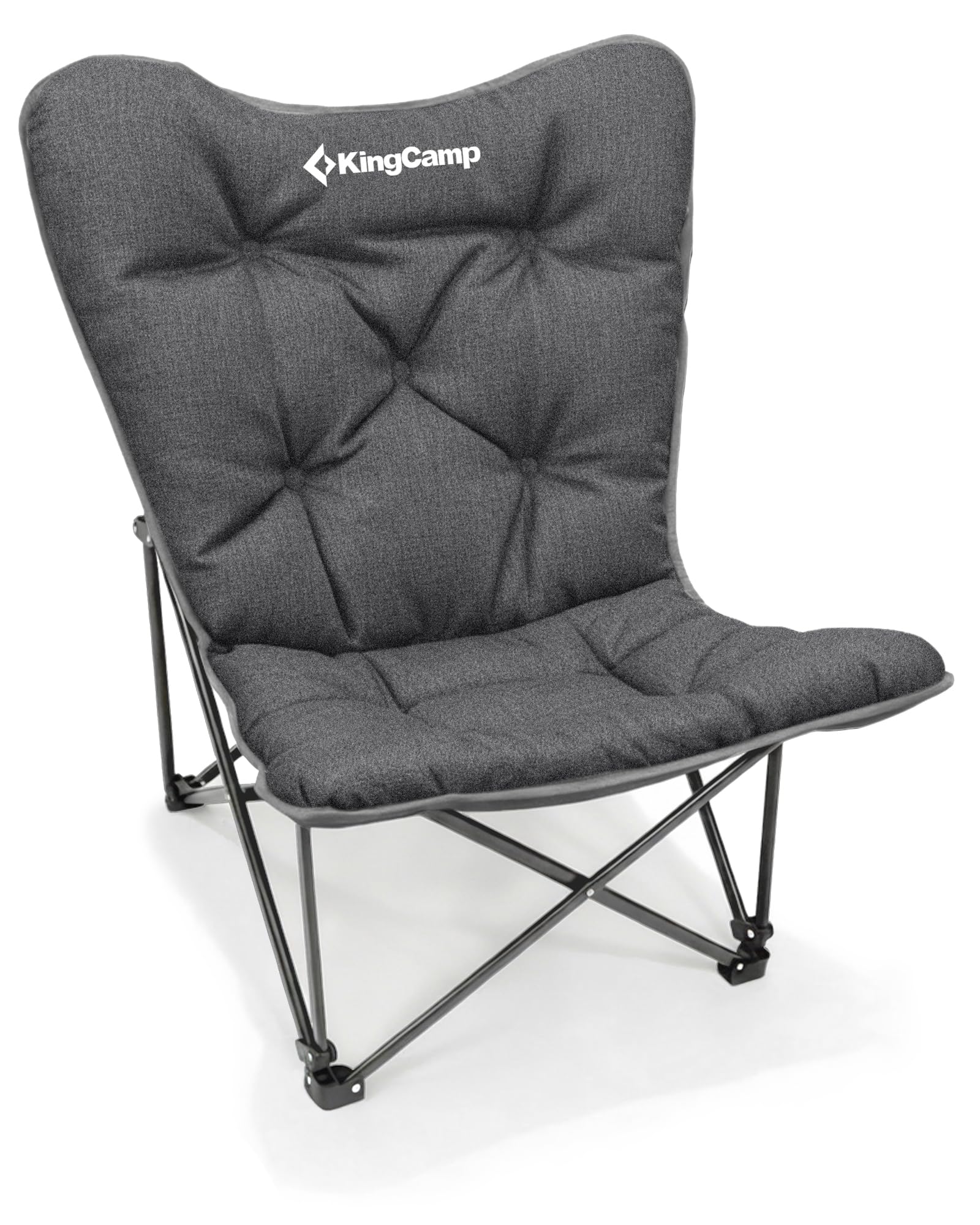 Butterfly Chair Oversized XL Camping Chairs for Adults Padded Folding Comfy Camp Chairs 300lbs Heavy Duty with High Back for Bedroom Living Room Dorm Rooms Outdoor Patio Lawn