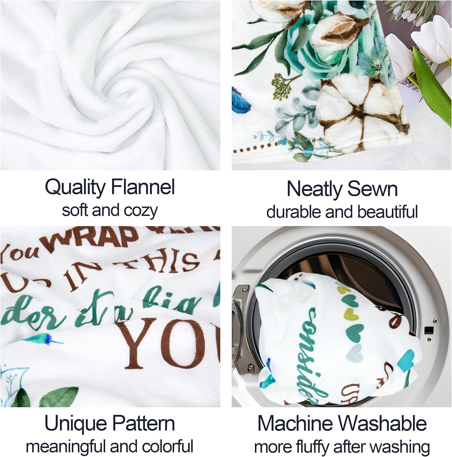 Niece Gifts for Aunt, Gifts for Niece from Auntie, to My Nieces Birthday Chrismtas Graduation Gift Blanket Throw 50“x60” - Image 6