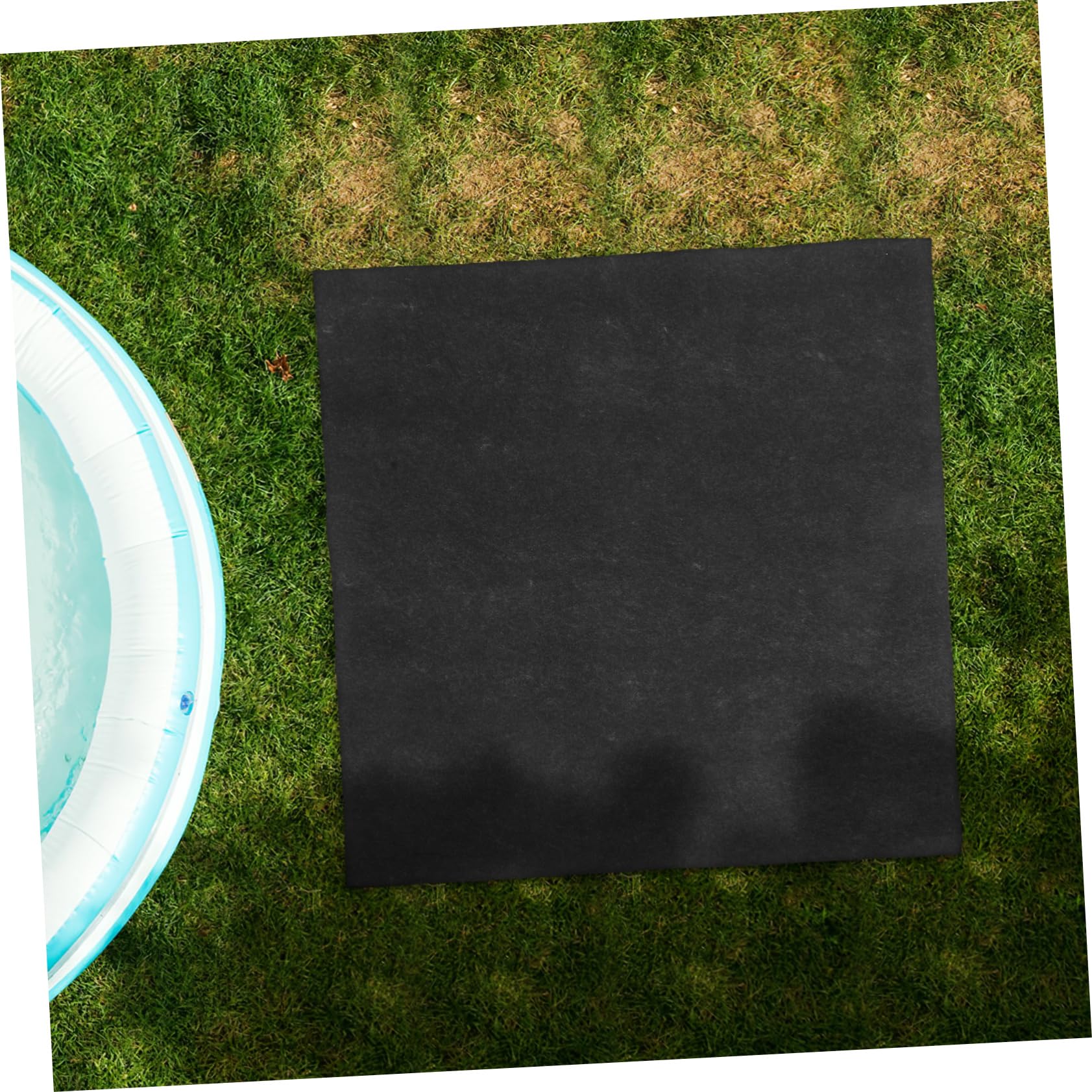 Hemobllo Tapis de Spa Gonflable Carré 1 Pièce en Feutre PE Antidérapant