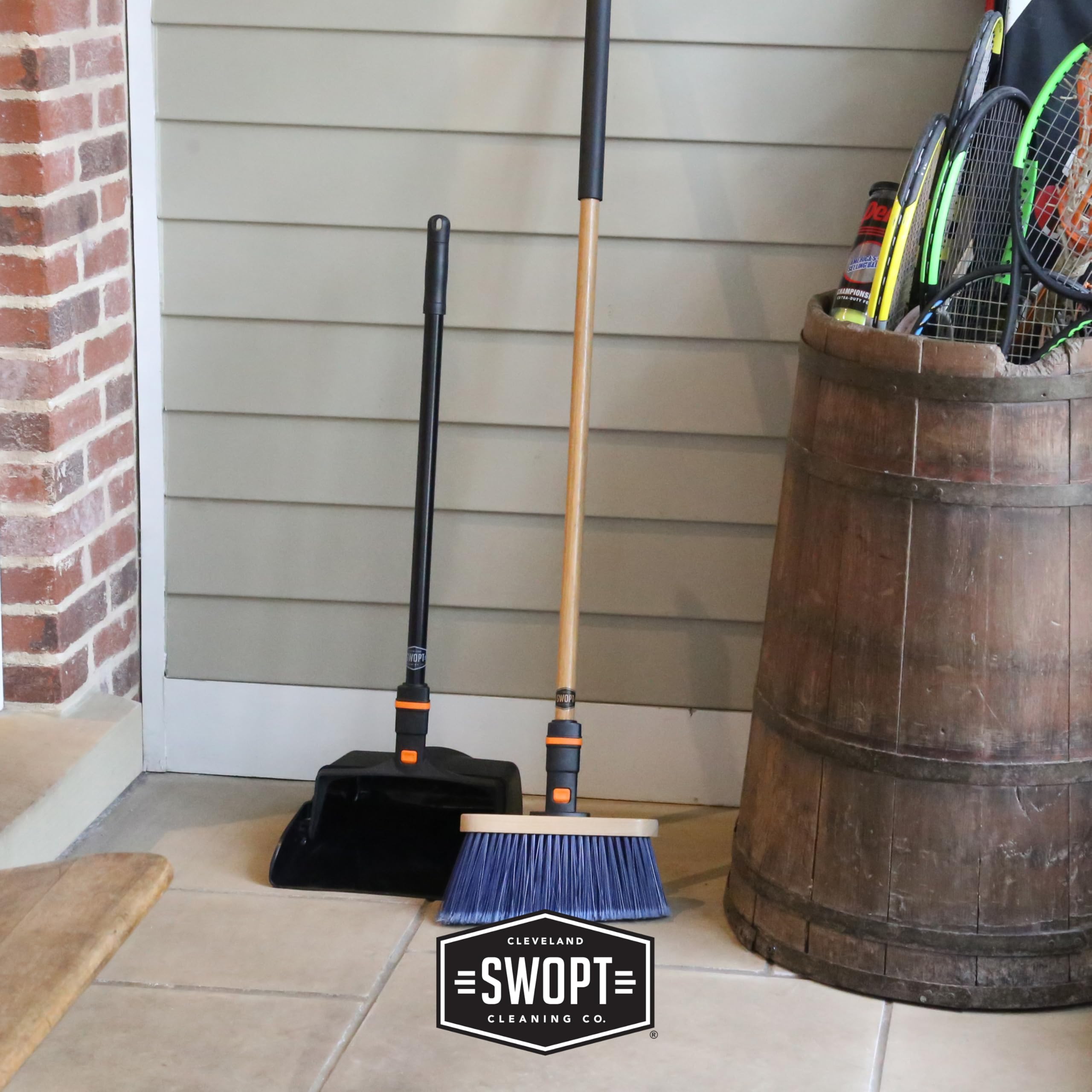 Swopt 5144C2 SWOPT 12 - Sartén vertical para el polvo, diseño ergonómico que elimina la necesidad de doblar mientras limpias