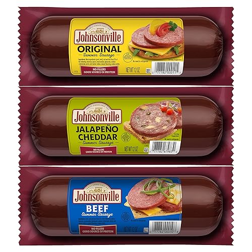 Johnsonville Original carne de res jalapeño cheddar salchichas de verano 312oz