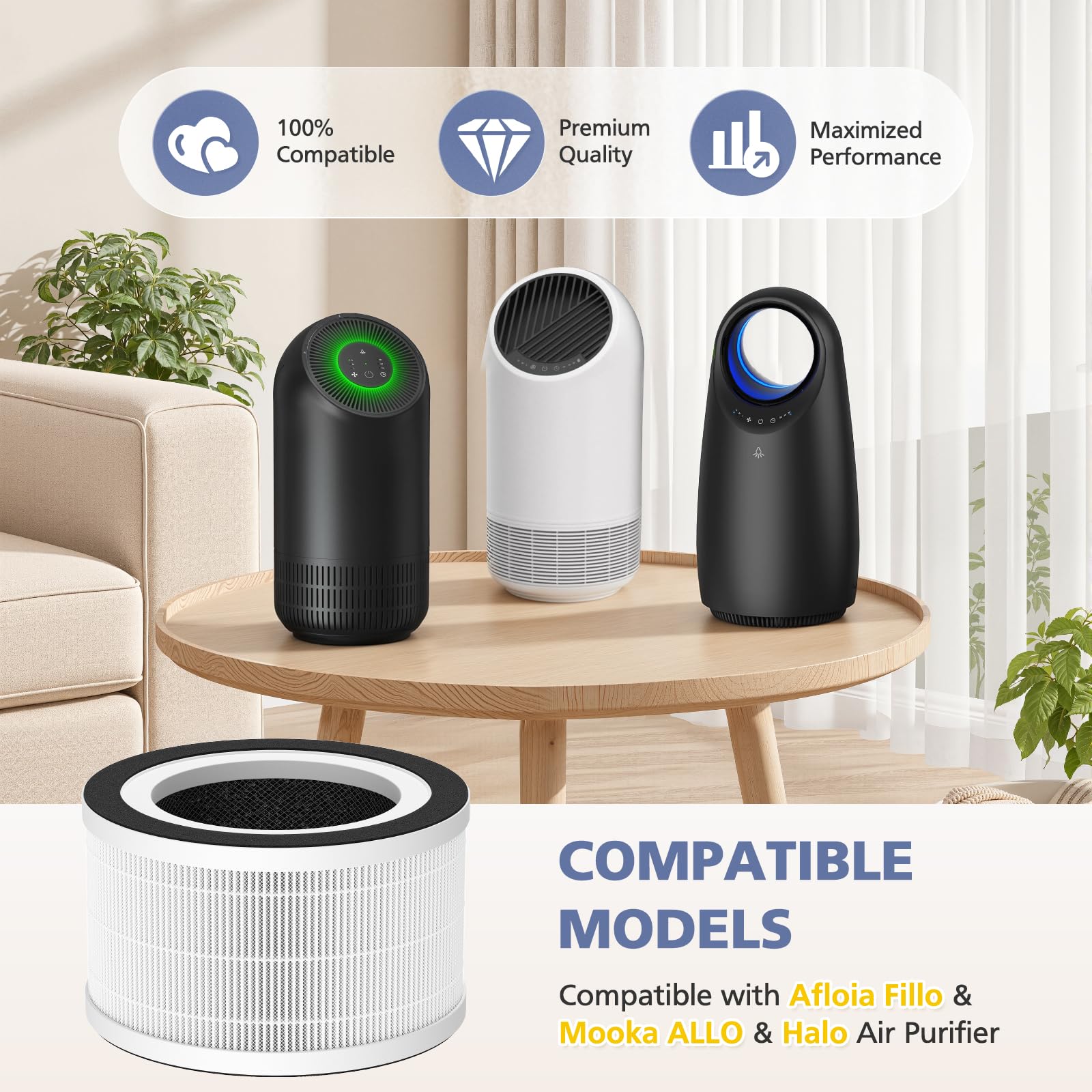 Vhbw 4x Filtres à Charbon Actif Compatible Avec Oranier Clario 75 S