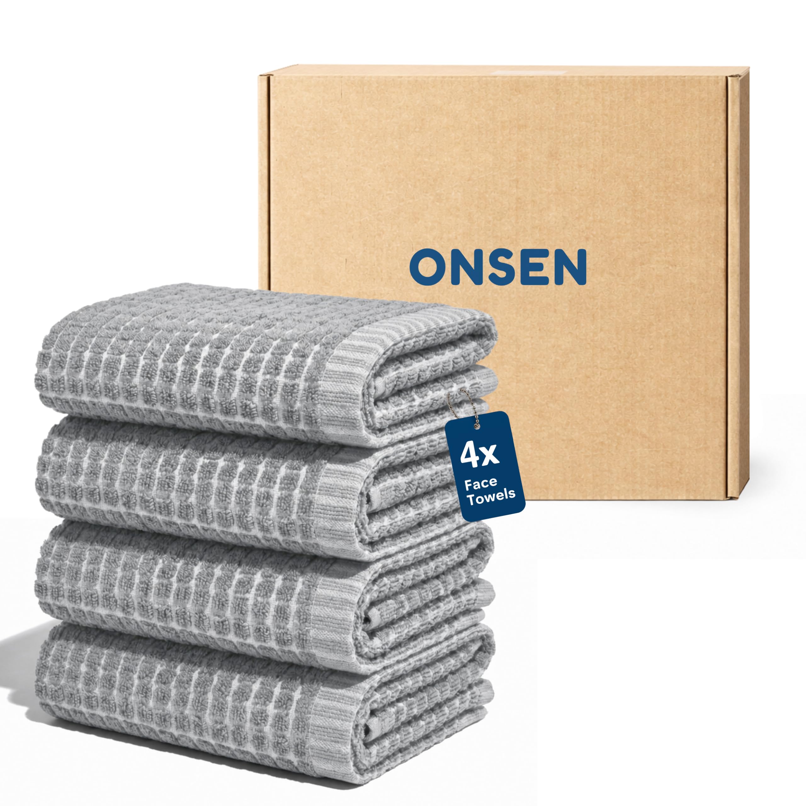 ONSEN Sculpted Terry Towel Set - Grey Fog -19 ONSEN Sculpted Terry Towel Set - Grey Fog -19