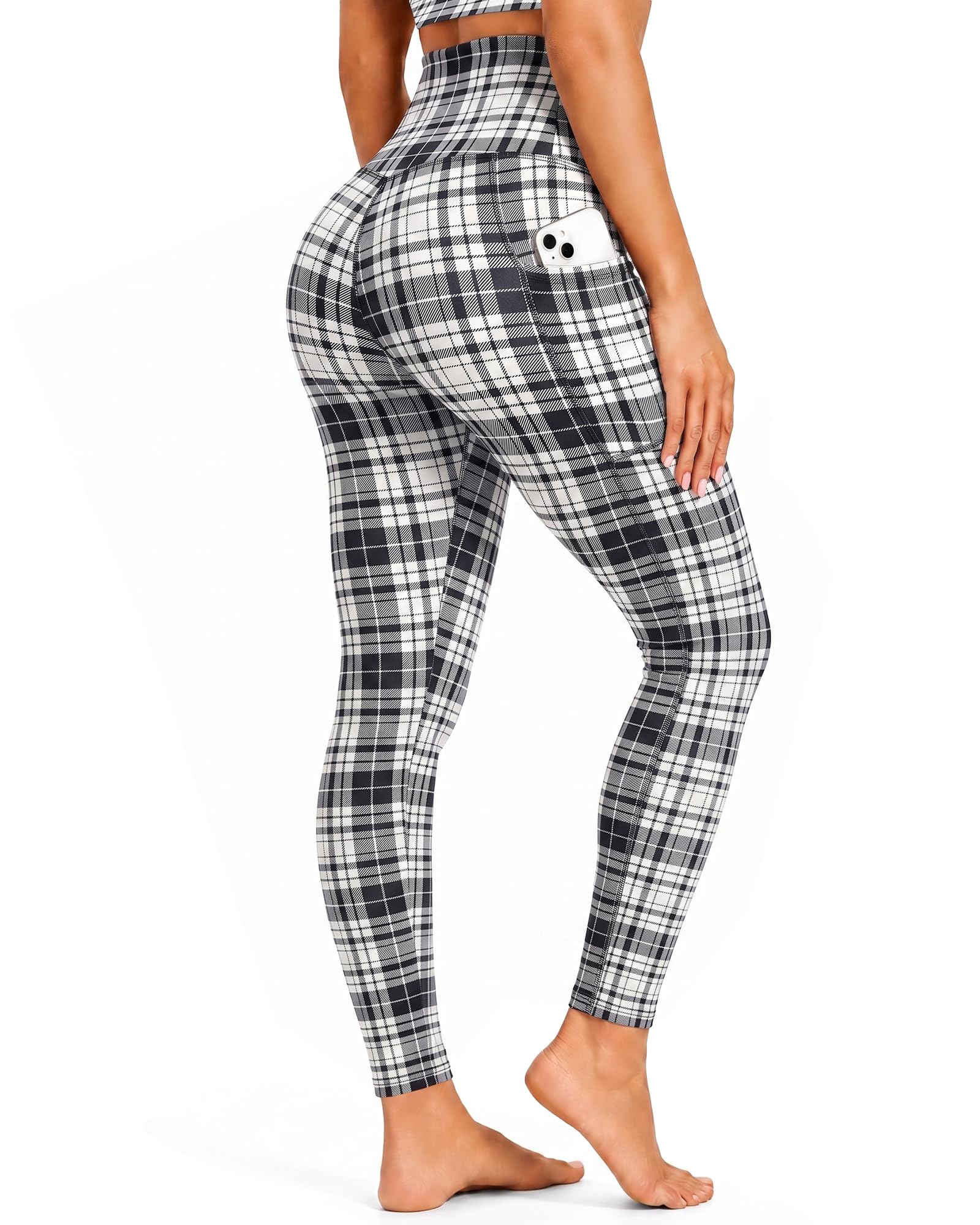 ZOOSIXX Leggings with Pockets for Women High Waisted Yoga Pants