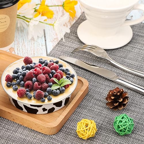 Vista 240 de Beasea Latas desechables para tartas de 4 pulgadas, paquete de 50 mini sartenes con tapas, molde de aluminio dorado de 8 onzas, moldes para tartas