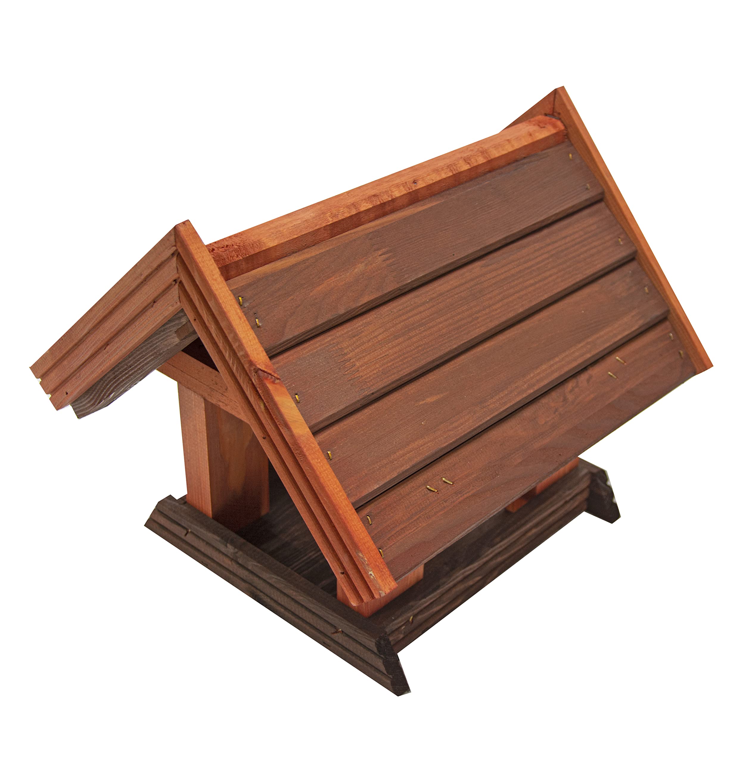 Vogelhaus zum Aufhängen - Vogelfutterhaus ohne Ständer - Futterhaus für Vögel - Vogelhäuser aus Holz - robuster Vogelhäuschen für Garten und Balkon - 31x34x30 cm