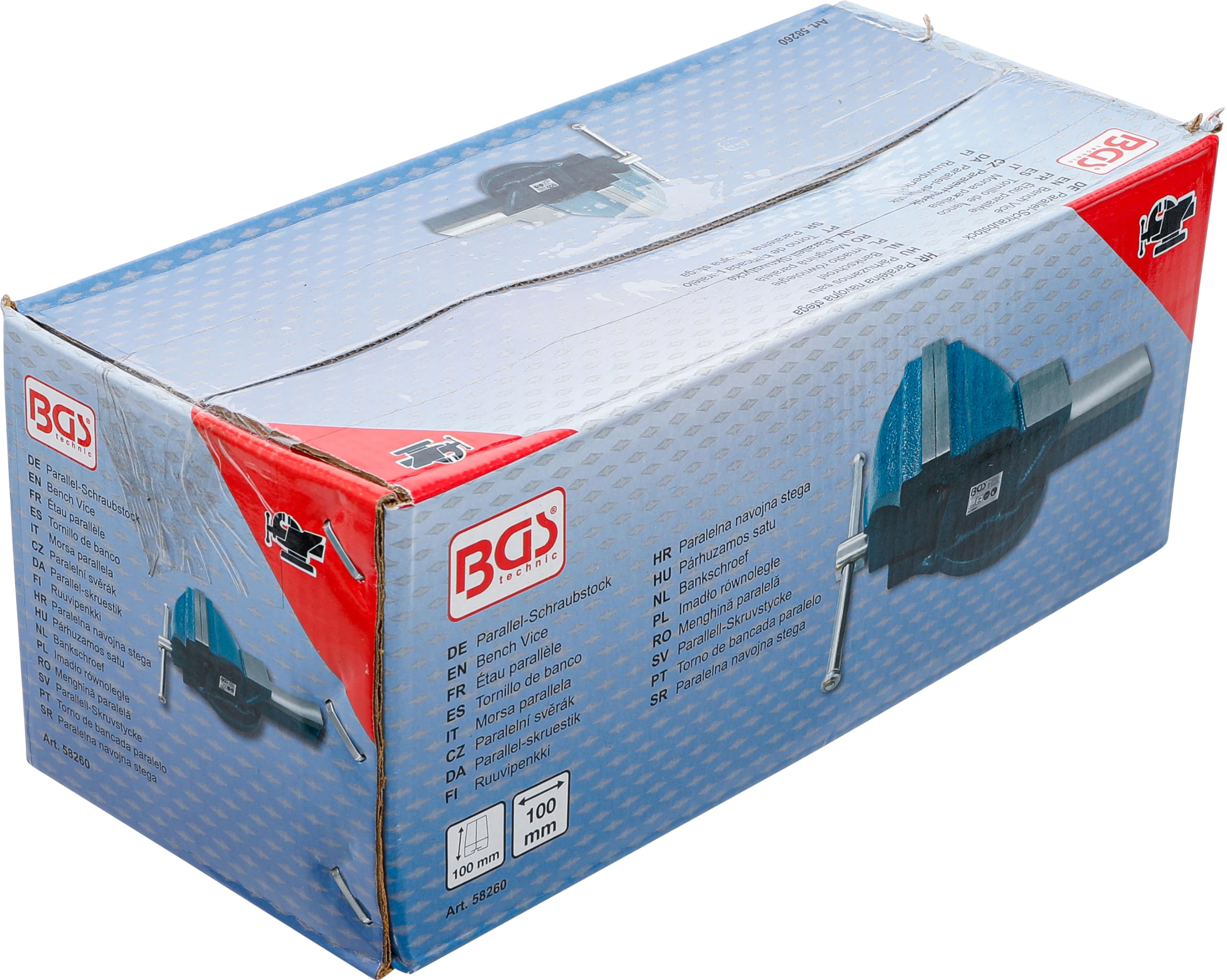 BGS 58260 | Tornillo de banco | mordazas de 100 mm