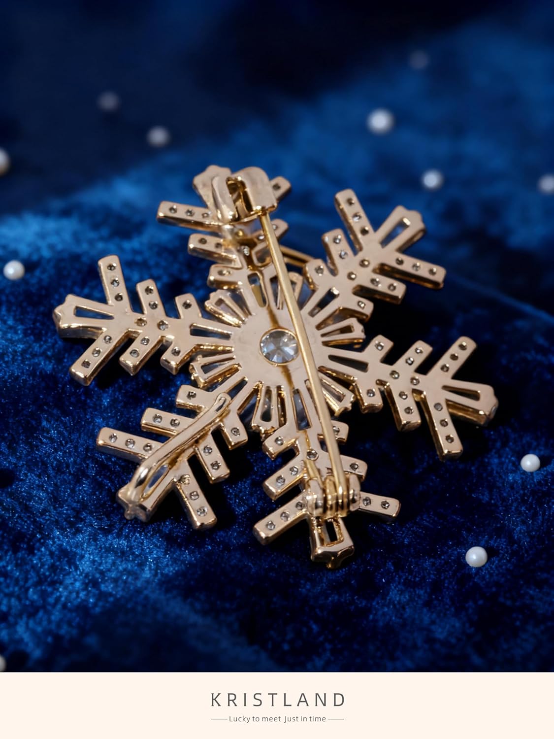 Wedding Elegant Mother Flower Brooch Pin Snowflakes Full Prong CZ Pendant Full Crystals Broche for Women Gift - Image 7