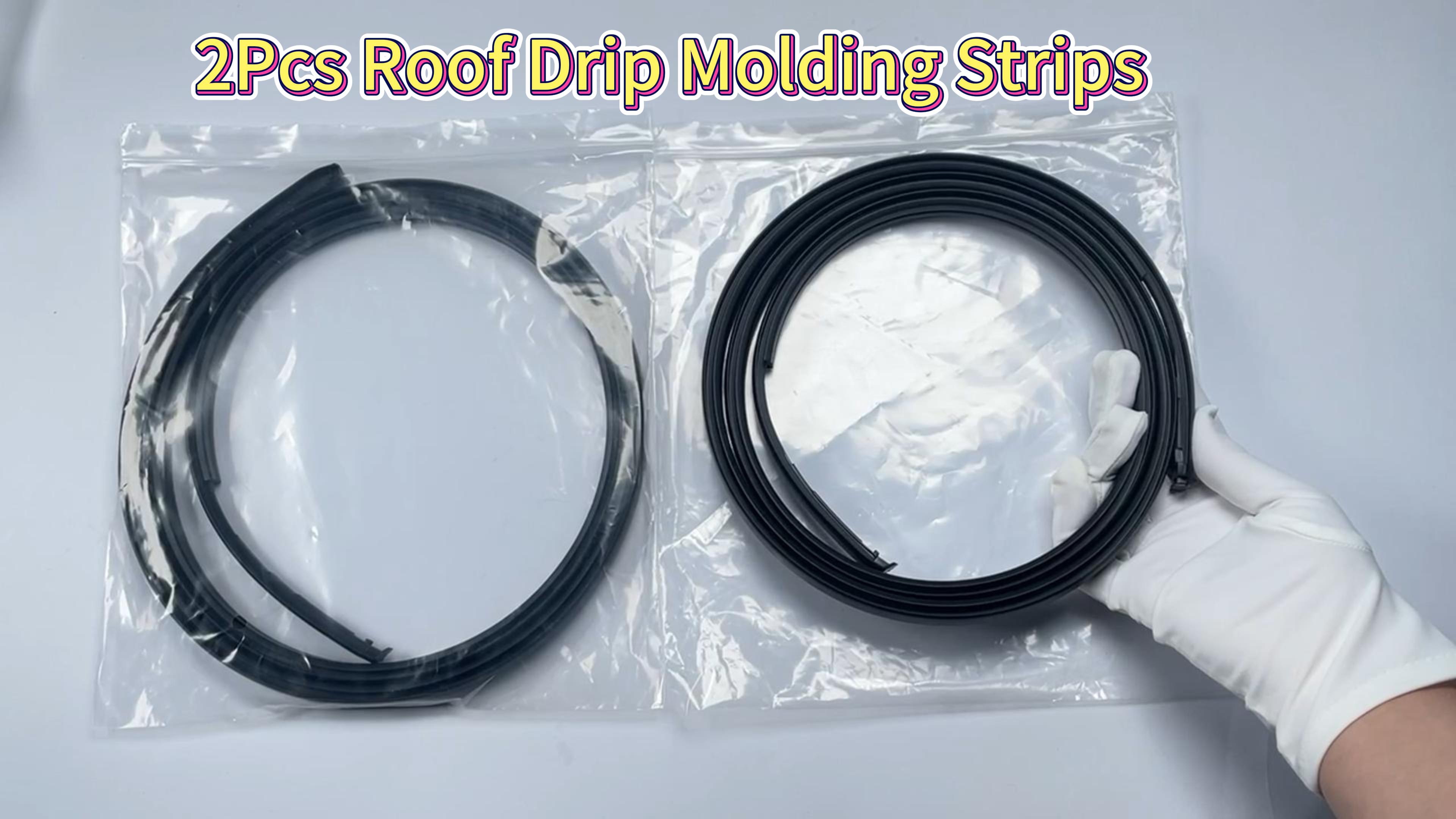 Magimaker 2Pcs Roof Drip Molding Strips 75551-52130 Compatible