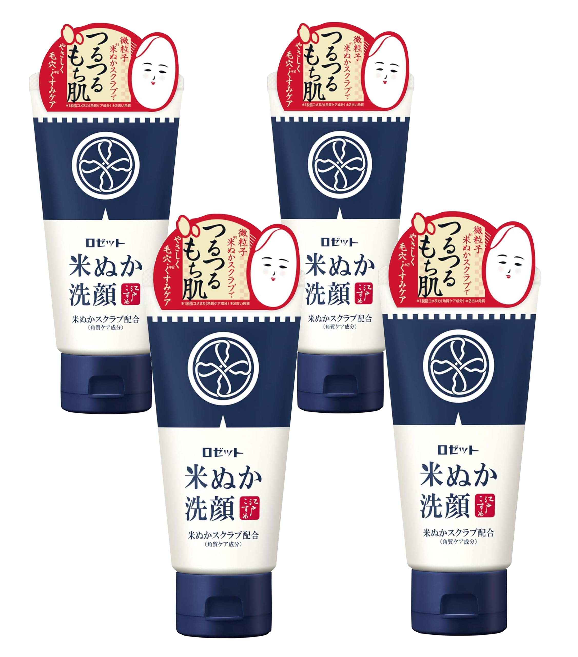 【４８個セット】【１ケース分】 ロゼット 江戸こすめ 米ぬか洗顔(120g)×４８個セット　１ケース分 Amazon | 【まとめ買い】ロゼット 江戸こすめ 米ぬか洗顔 120g×4個