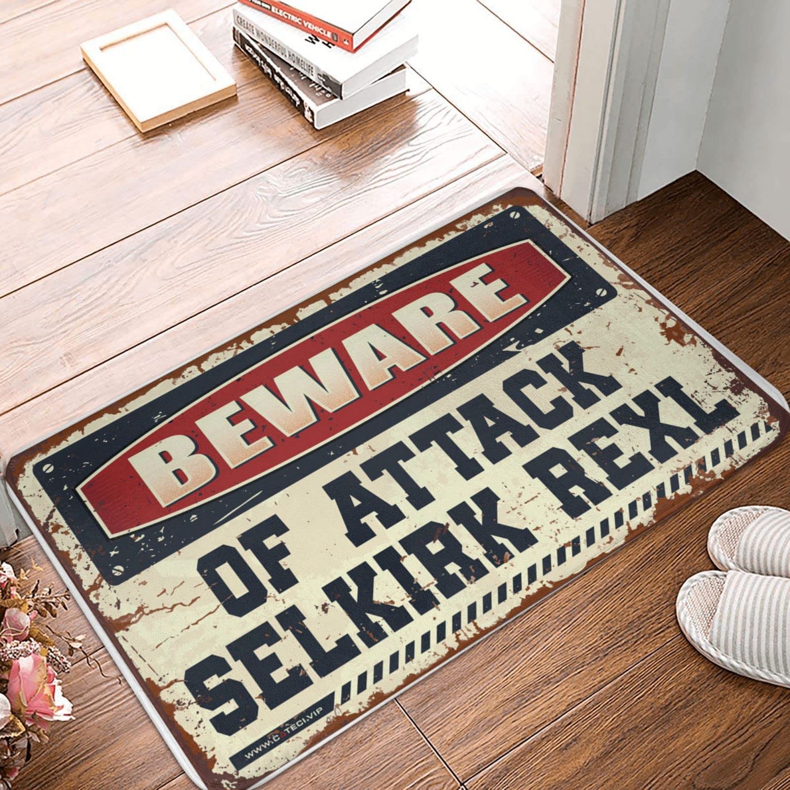 Tapis de porte d'intérieur absorbant Selkirk Rex, grand format 65 x 90 cm robuste