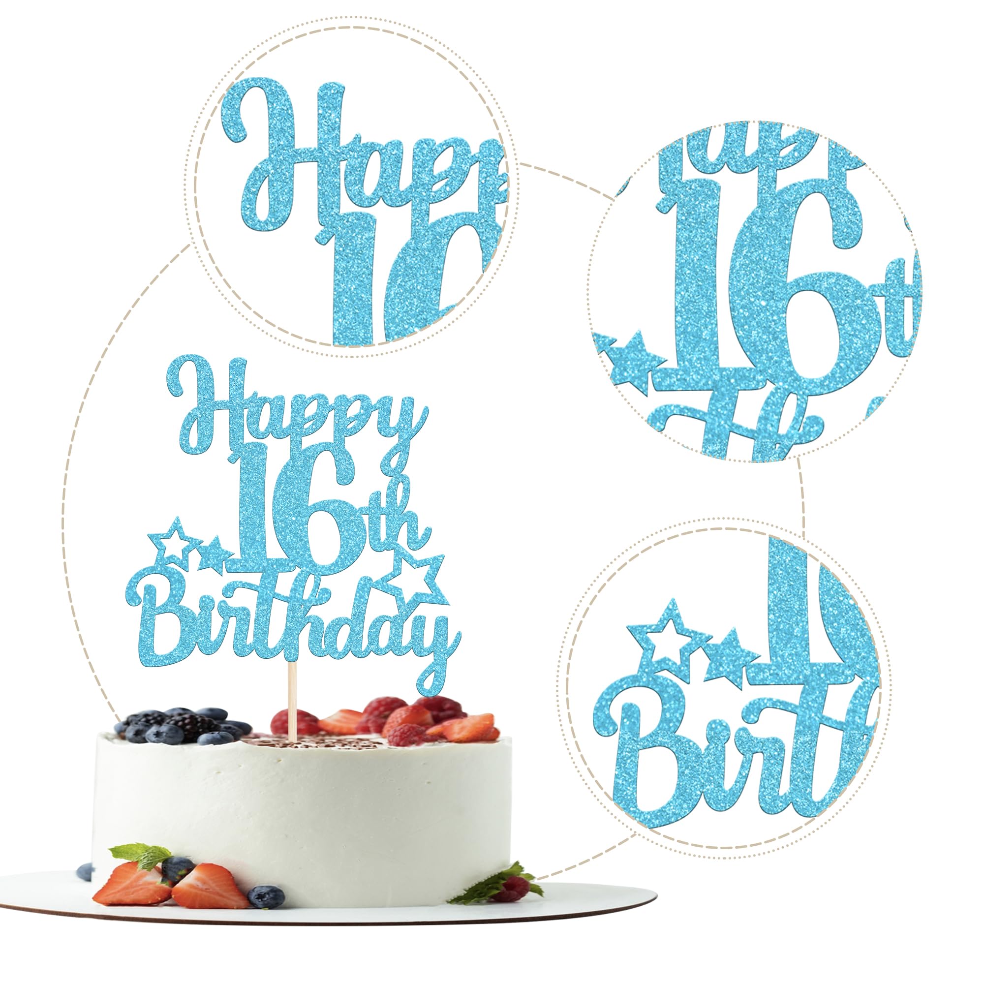 18 Cumpleaños Cupcake Toppers - Brillo Negro Y Dorado - Fiesta De Cumpleaños 18 Imprimible - Elegantes Decoraciones De Dieciocho Cumpleaños DIY - BGL - España