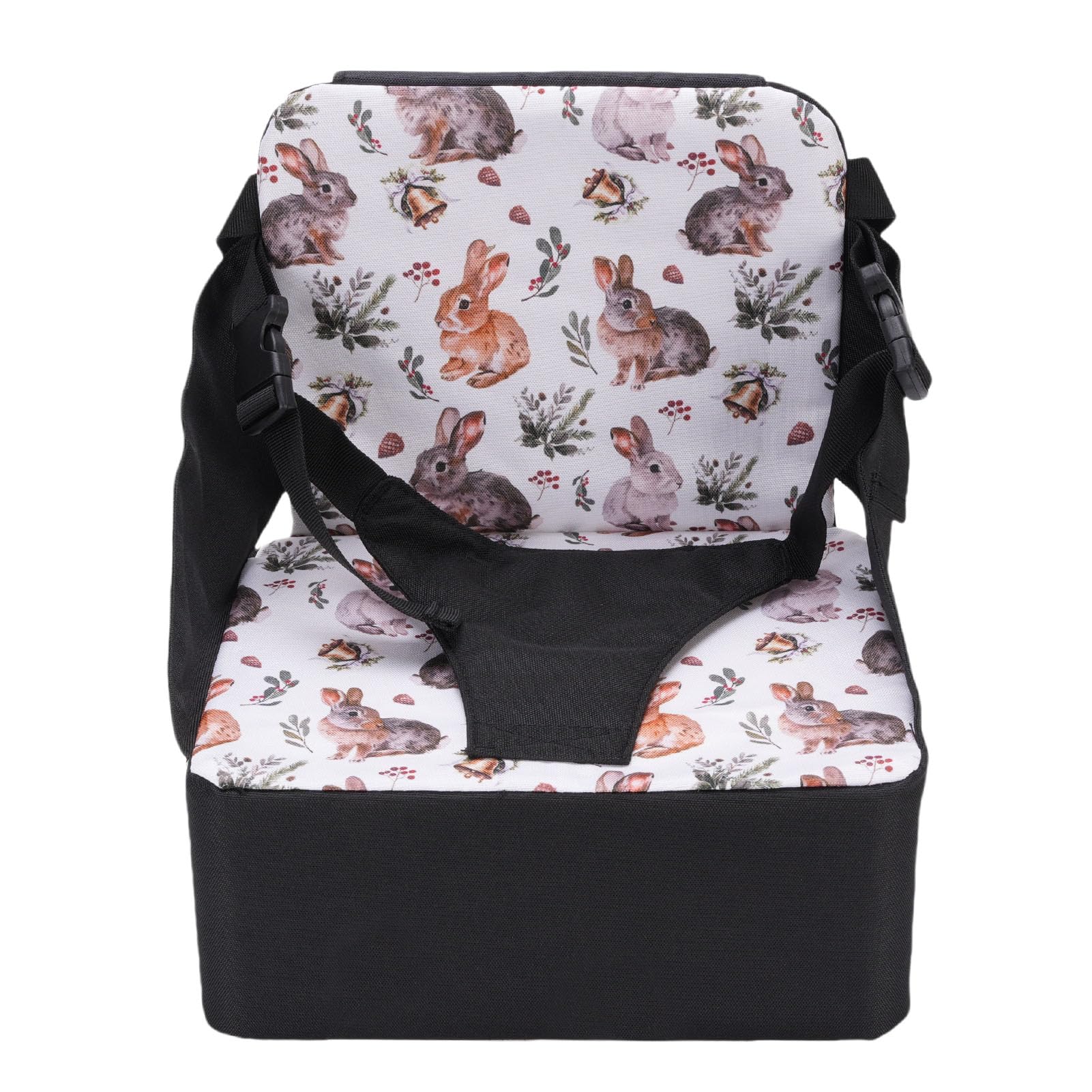 3 Sedia Che Aumenta il Cuscino, Booster per Bambini Pieghevole Portatile con Schienale, Fissaggio Stabile e Design Non Slip per Tavolo da Pranzo, Prova D'acqua e Facile da Pulire