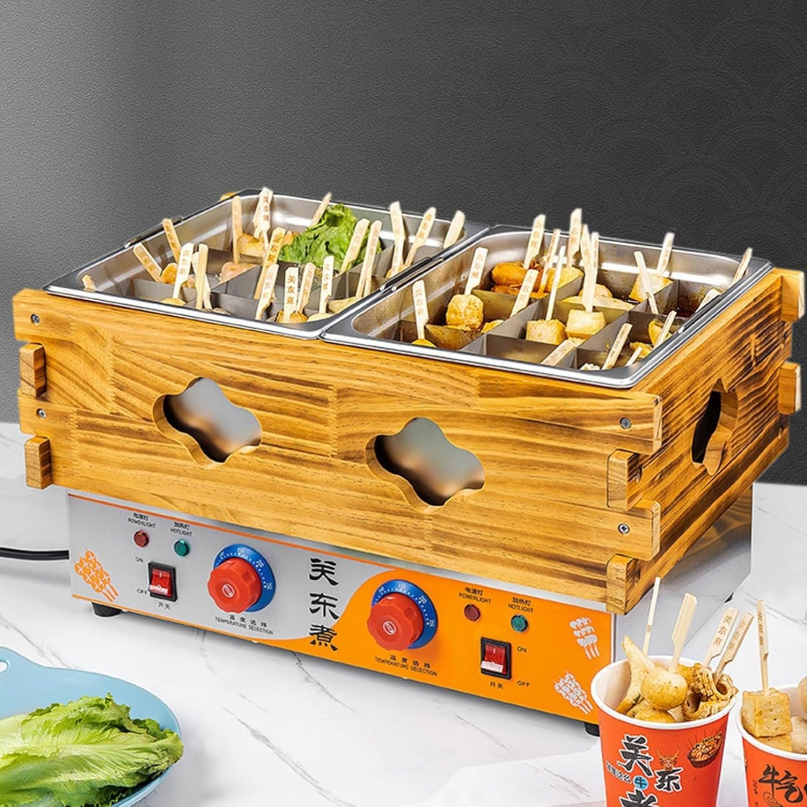 Amazon｜TTBDおでん鍋 電気おでん鍋 業務用デスクトップおでん機50