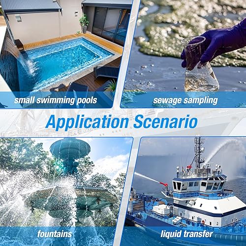 Miniatura 6 de Kit de bomba de sentina universal para barco, bomba de sentina de 1100 gph, juego de plomería, abrazaderas de manguera a través del casco bomba