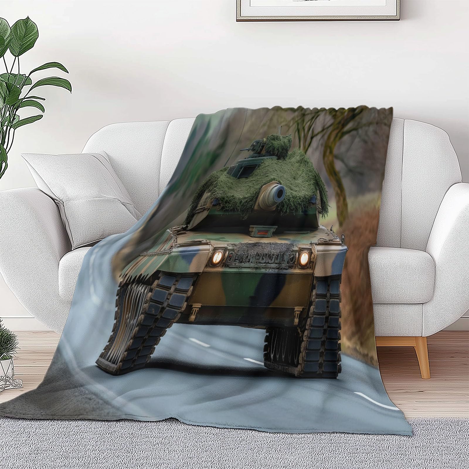 Ciepły flanelowy koc typu sherpa z motywem przyrody, do fotografii, miękki, przytulny, wiejski, drogowy, czołg, narzuta, pluszowa, flanelowa, polarowa, 220 x 240 cm, dla dziewcząt, dzieci, dorosłych