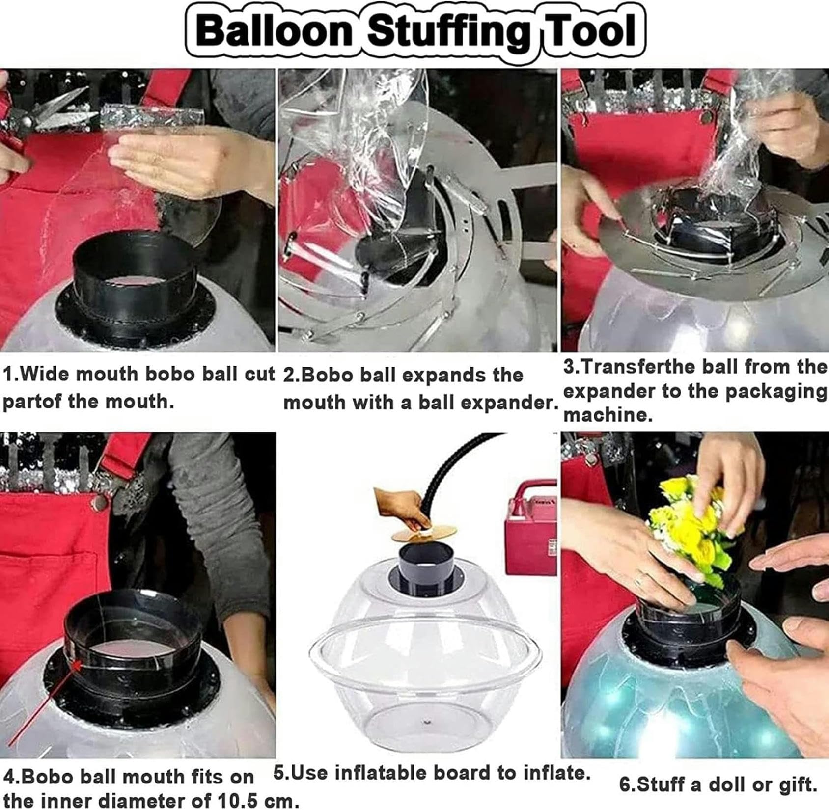 XENITE Machine de Farce à Ballon avec Ensemble de Pompes en Ballon, kit ;Outils de Bouchons de Farce de Ballon, farceur de Ballon de Bricolage pour Cadeaux décoration fête de Mariage Noël