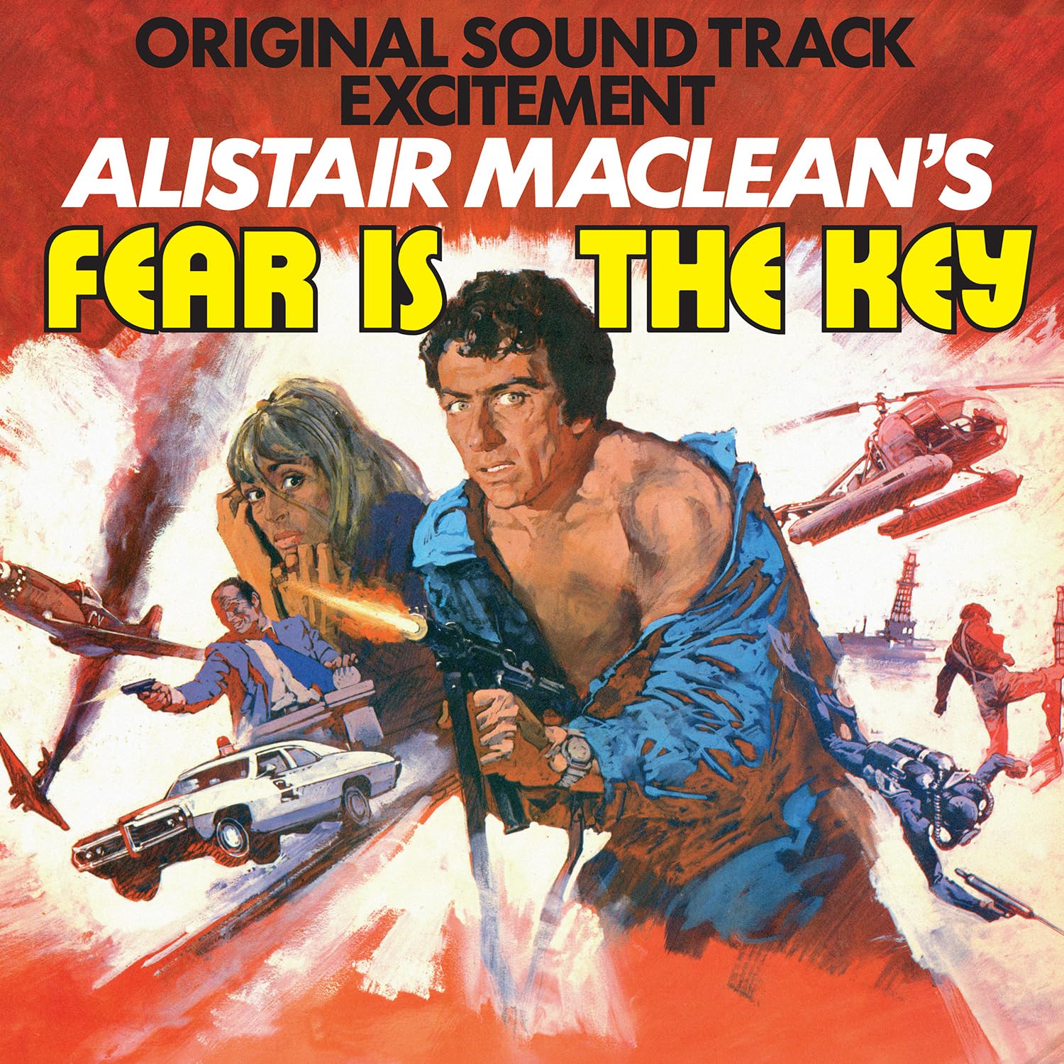 BUDD, Roy - Fear Is The Key (Soundtrack) - RED & WHITE MARBLED VINYL LP