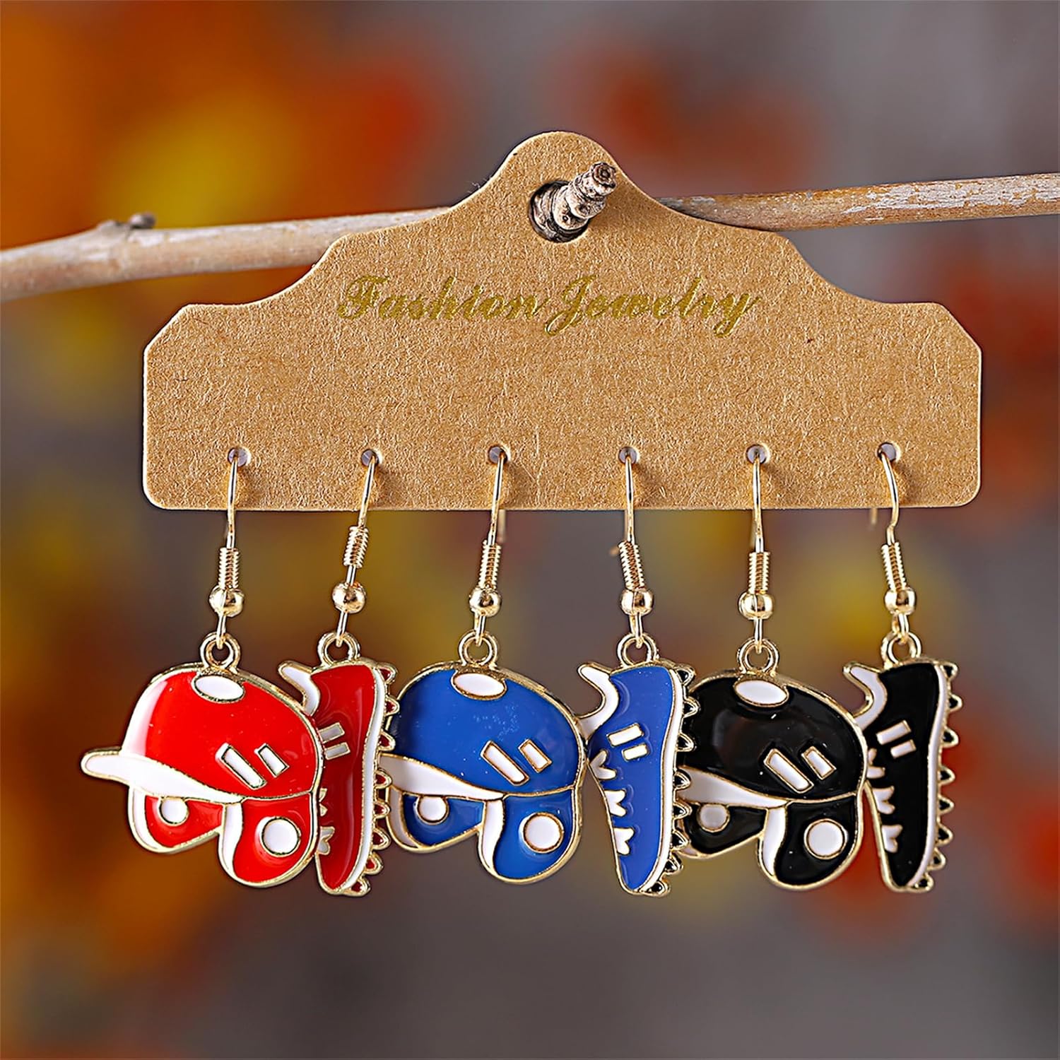 10 Pcs Baseball Dangle Earrings Set for Women Stylish Baseball Asymmetry Earrings Sports Ball Shape Baseball Player Jewelry for Mom as Sports Fan Gifts - Image 4