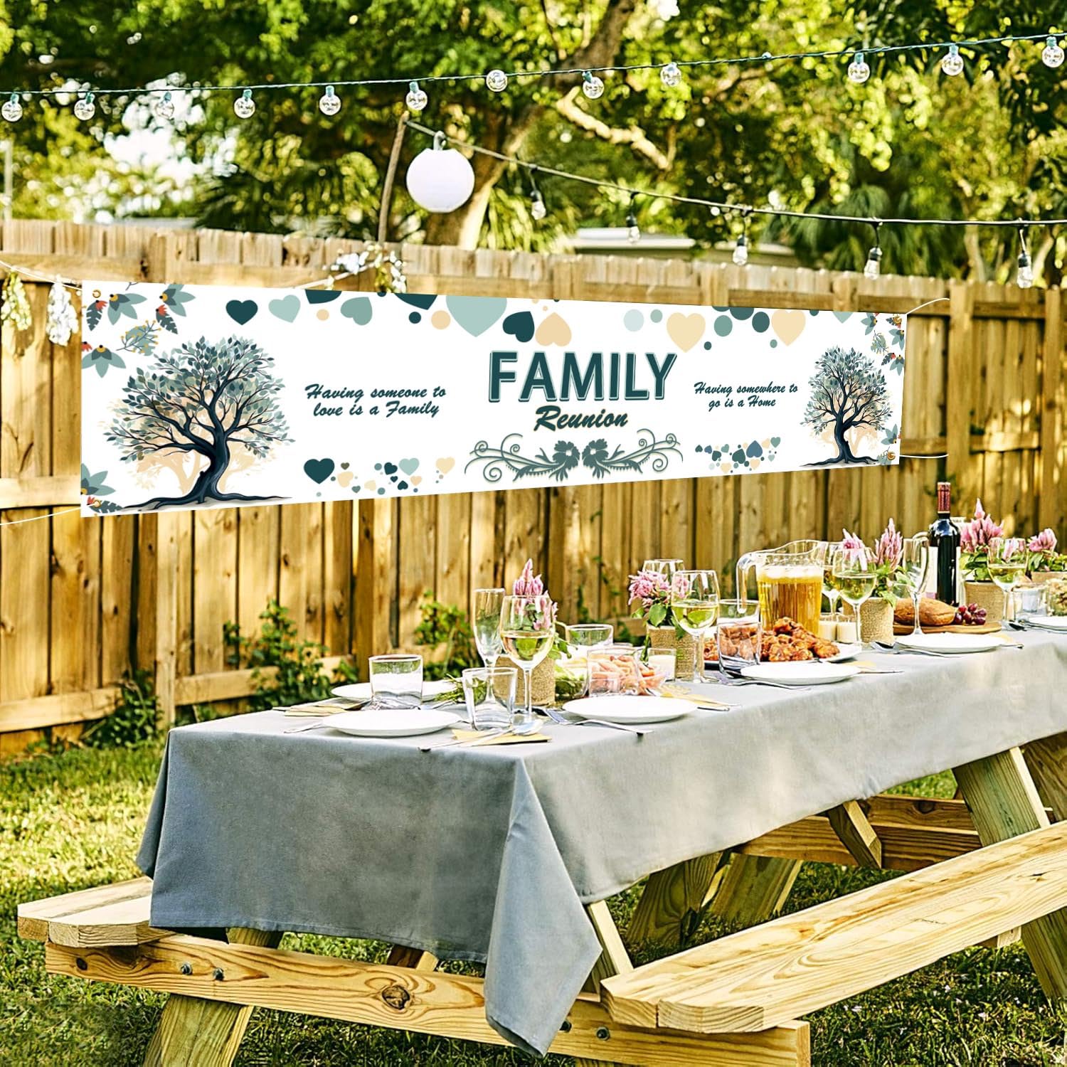 Family Reunion Backdrop Ideas Outdoor