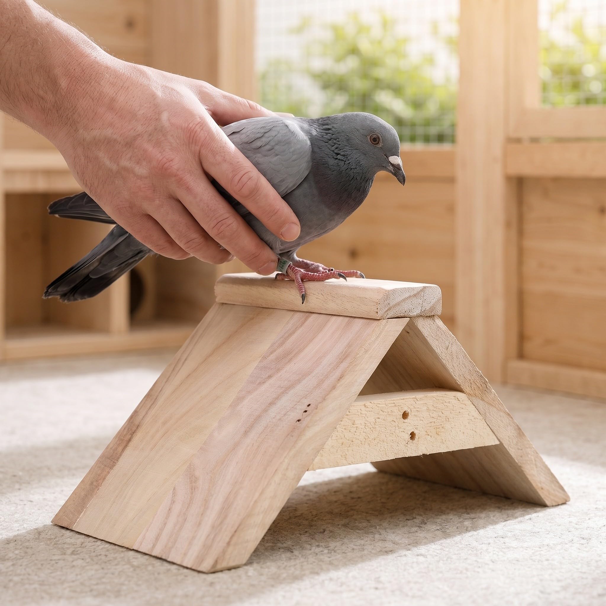 10 STK. Holz Vogelstand für Tauben und Vögel, Kaffee, Sitzstange