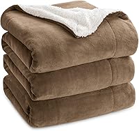 Vista 24 de Bedsure GentleSoft Manta Throw de Vellón Sherpa Tamaño Twin para Sofá - Manta Gruesa y Cálida Regalos para Mujeres y Niñas, Manta de Navidad Twin