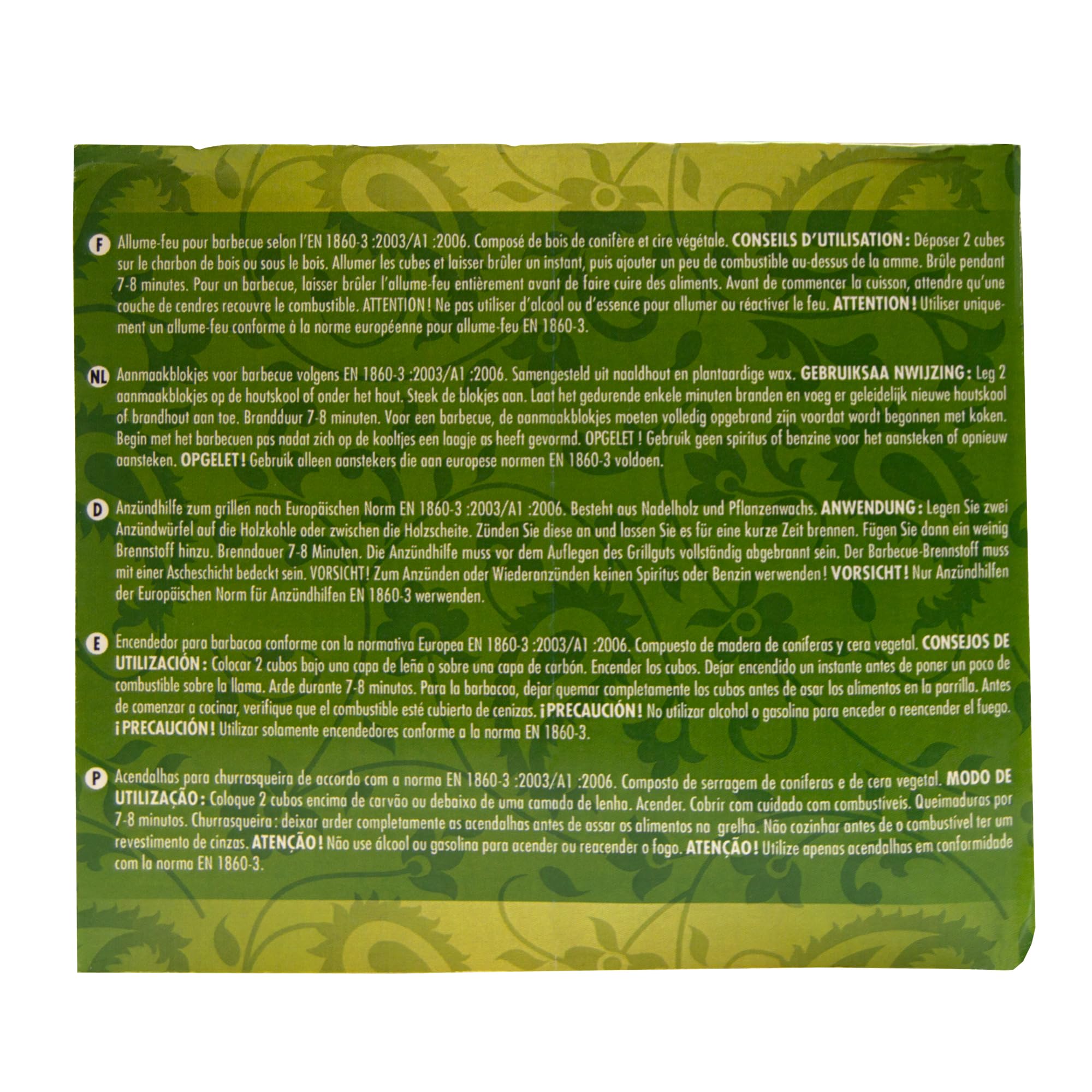 MAXIPACK CHEMINETT 15720-12 Cubes d'allumage écologiques - Boîte de 120 Cubes naturels pour Allumer Le feu de cheminées, poêles et/ou cheminées (Lot de 2)