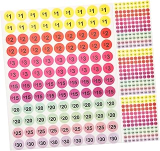 HAPINARY 30 Sheets Pricing Label Stickers Colored Labels Stickers Impresora De Sticker Colored Dot Stickers Yard Pricing Stickers Sticker Labels Small Business Stickers Price Stickers Paper