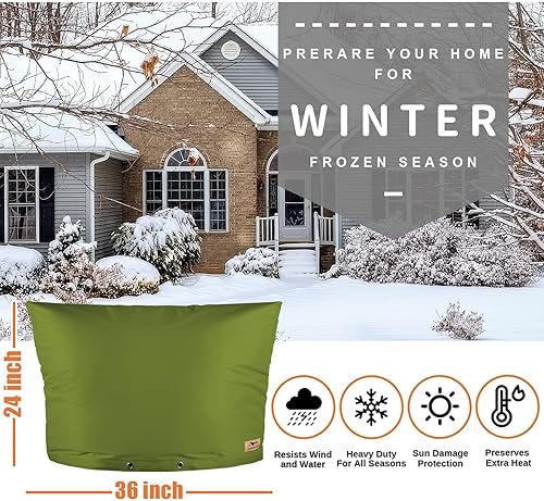 Vista 72 de Protección para prevención de reflujo, 53.34cmde ancho x 40.64cmde alto reflujo cubierta de invierno, bolsa de cubierta aislada para válvula de Arena