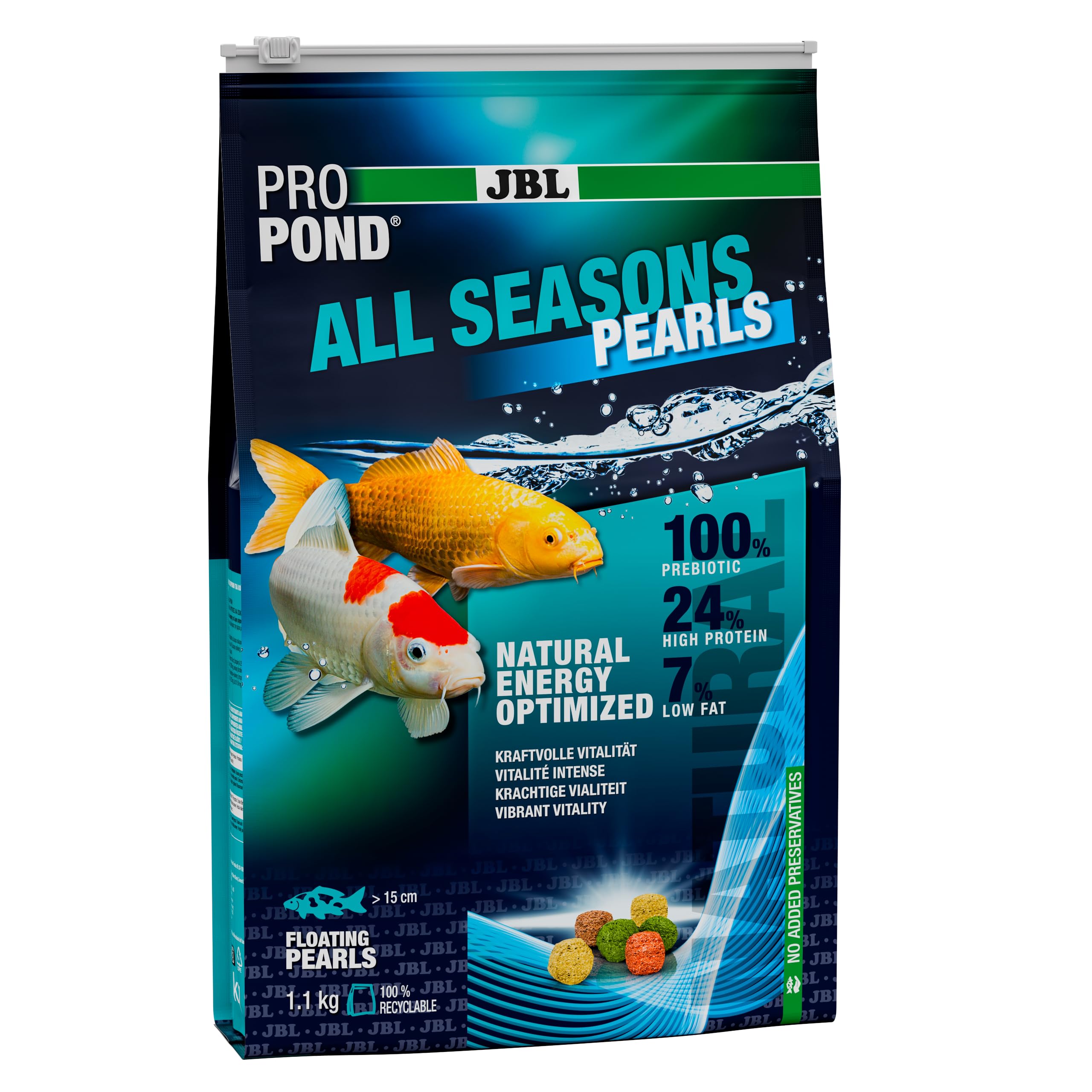 Jbl Propond All Seasons Pearl 1.1Kg Fish Food from B&Q