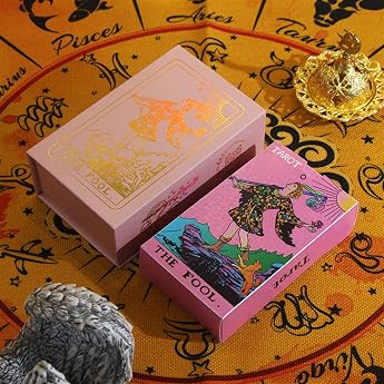 GIBZ Tarot Cards Deck Pink Design 78 Tarot Cards