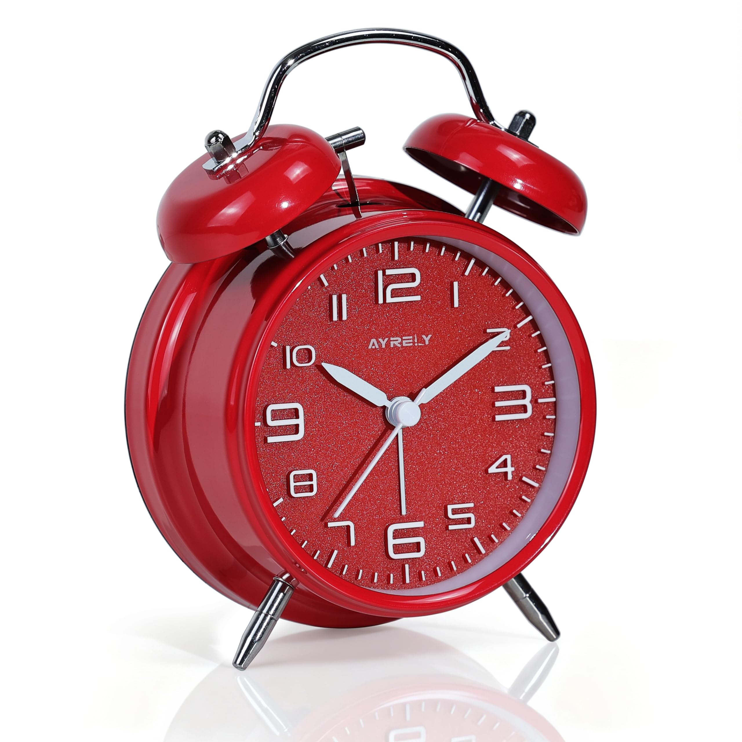 AYRELY® Super Loud Alarm Clock for Heavy Sleepers Adults, Metal 4.5 Inches