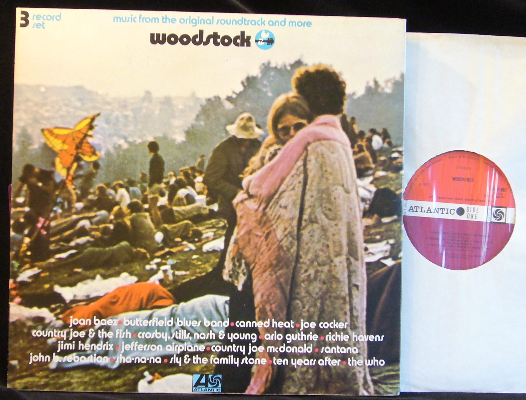 Woodstock - Music from the Original Soundtrack and More (UK 1st pressing triple vinyl LP in tri-fold top loading gatefold sleeve)