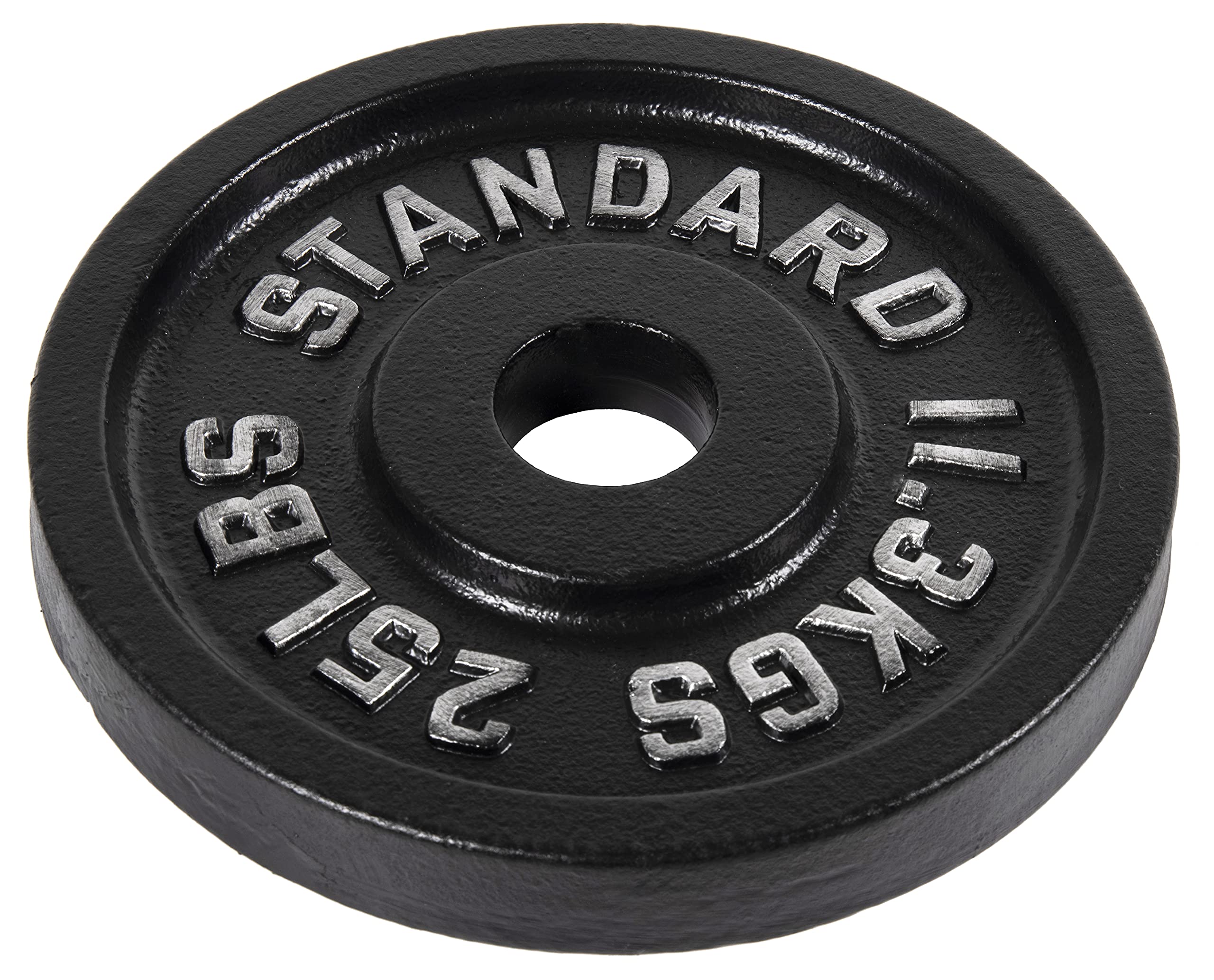 BalanceFrom Cast Iron Plate Weight Plate for Strength Training, Weightlifting and Crossfit, 1-Inch or 2-Inch, Standard or Olympic