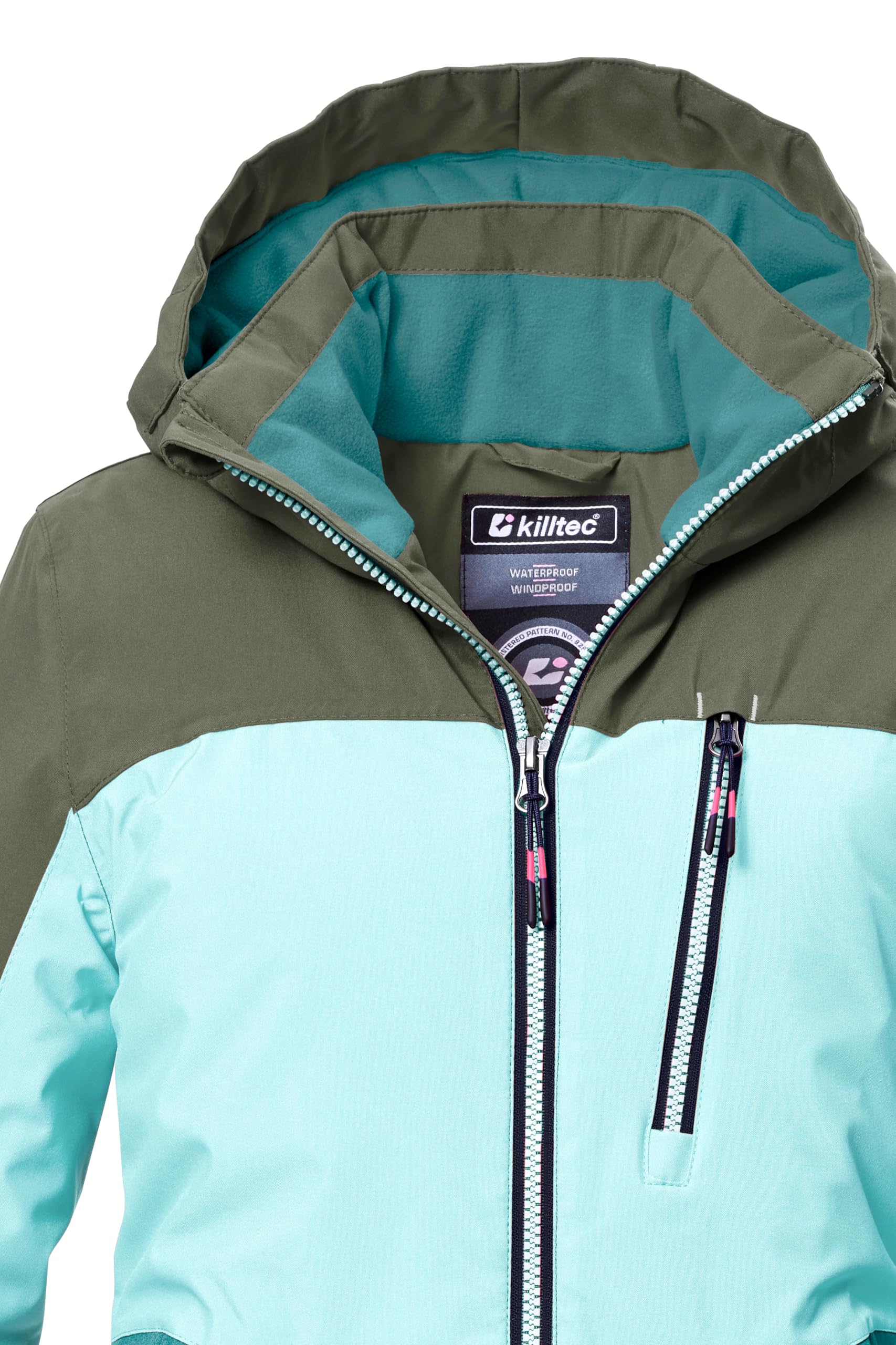 Killtec Kow 354 Grls Jckt Giacca funzionale/giacca outdoor con cappuccio e paraneve Bambine e ragazze