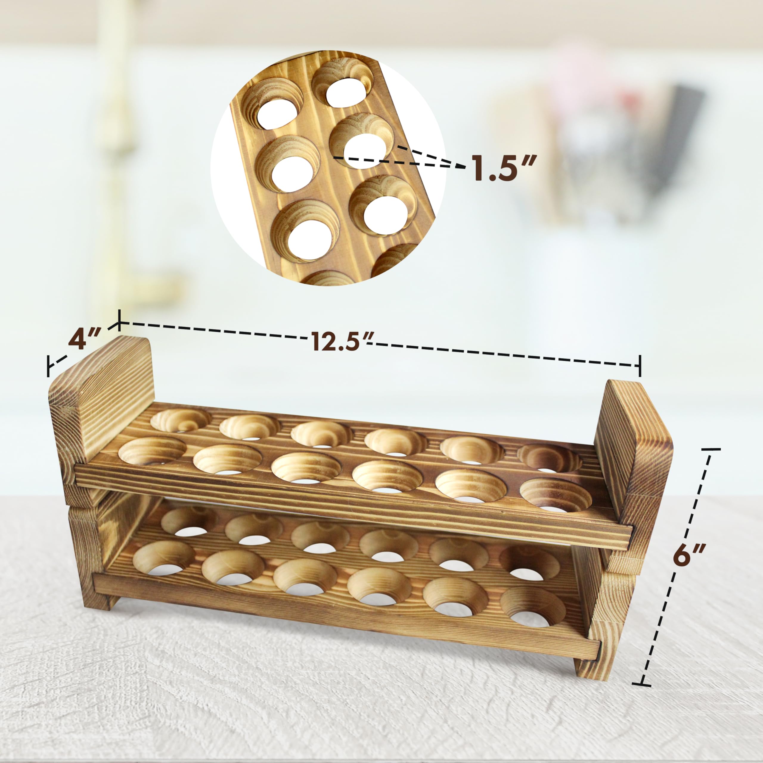 Soporte Para Brochetas De Madera Y Exhibición De Alimentos 4 | Meses
