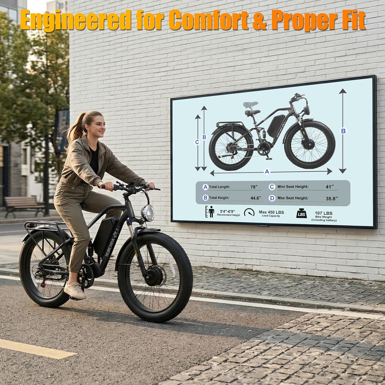 5000W AWD Dual Motor Electric Bike for Adults 40 MPH/30 MPH Electric Motorcycle 52V/48V 30Ah/20Ah Removable Battery with 26" Fat Tire Dirt Bike, Full Suspension, Dual Hydraulic Disc Brakes