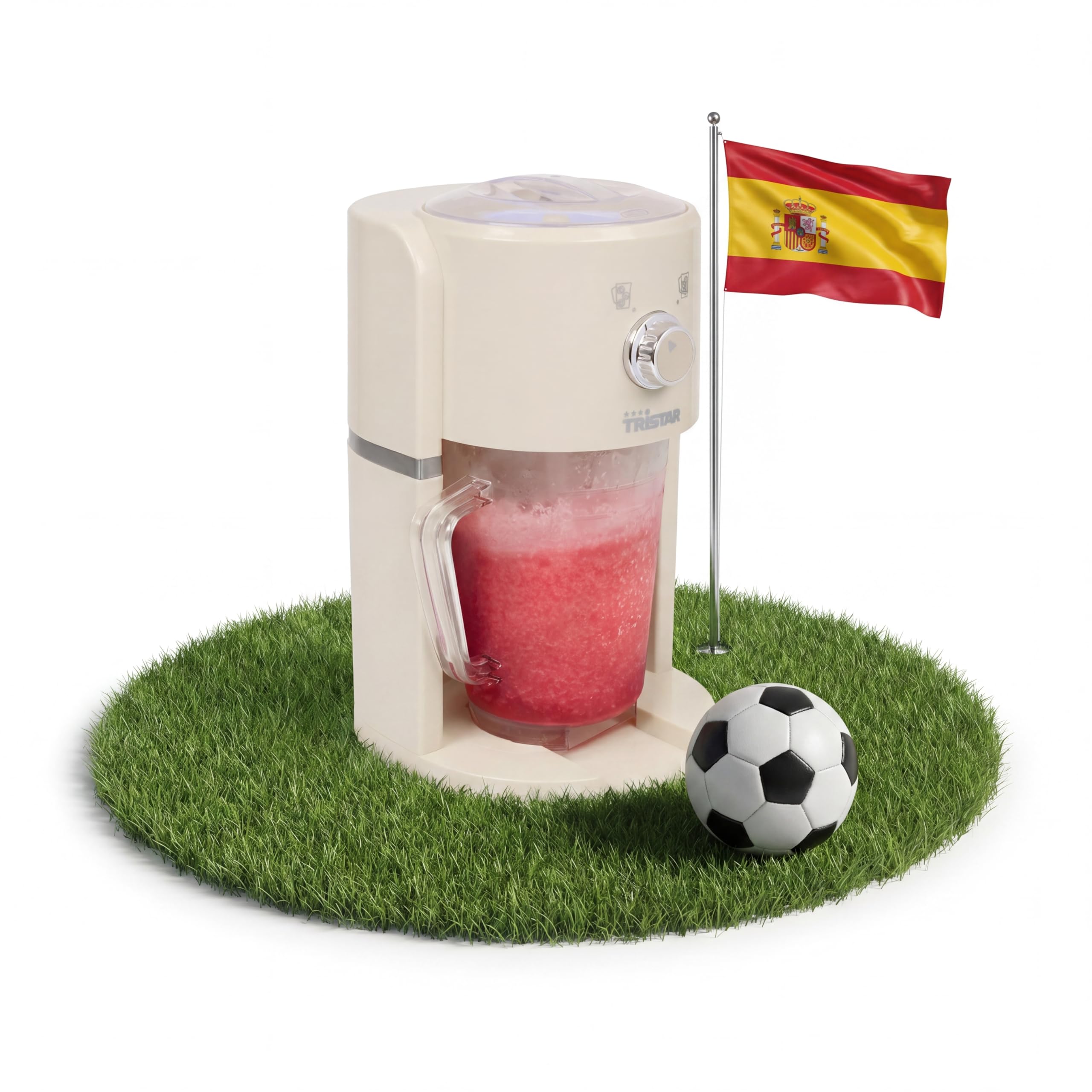 Granizadora Tristar - 2 tamaños de hielo picado - 250 g de hielo por minuto - Jarra de 1,1 L - Compartimento para hielo de 600 ml - KD-7310