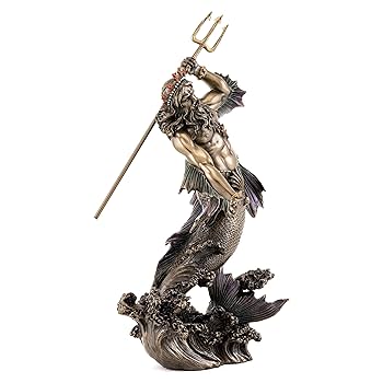 ネプチューン（ポセイドン）の像 高さ:60 cm ネプチューン（ポセイドン）の像 高さ:60 cm ネプチューン