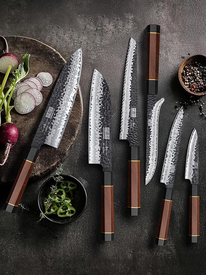 Set Cuchillos Cocina 8 Piezas Acero Inoxidable con Base miniatura 2