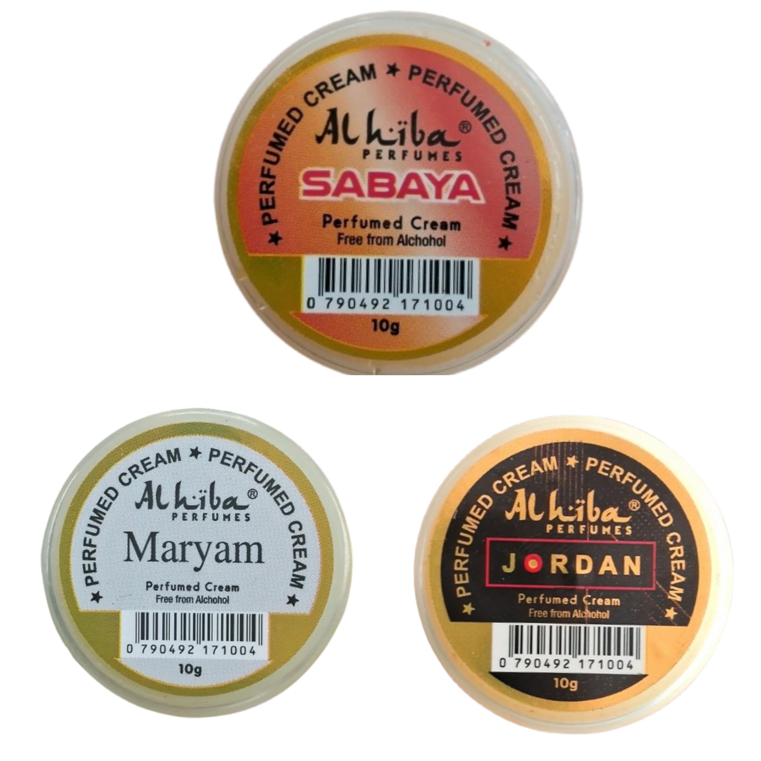 Alhiba Perfumed Cream | SABAYA, MARYAM & JORDAN (10gm) Pack of 3 Popular Fragrances-picture-54