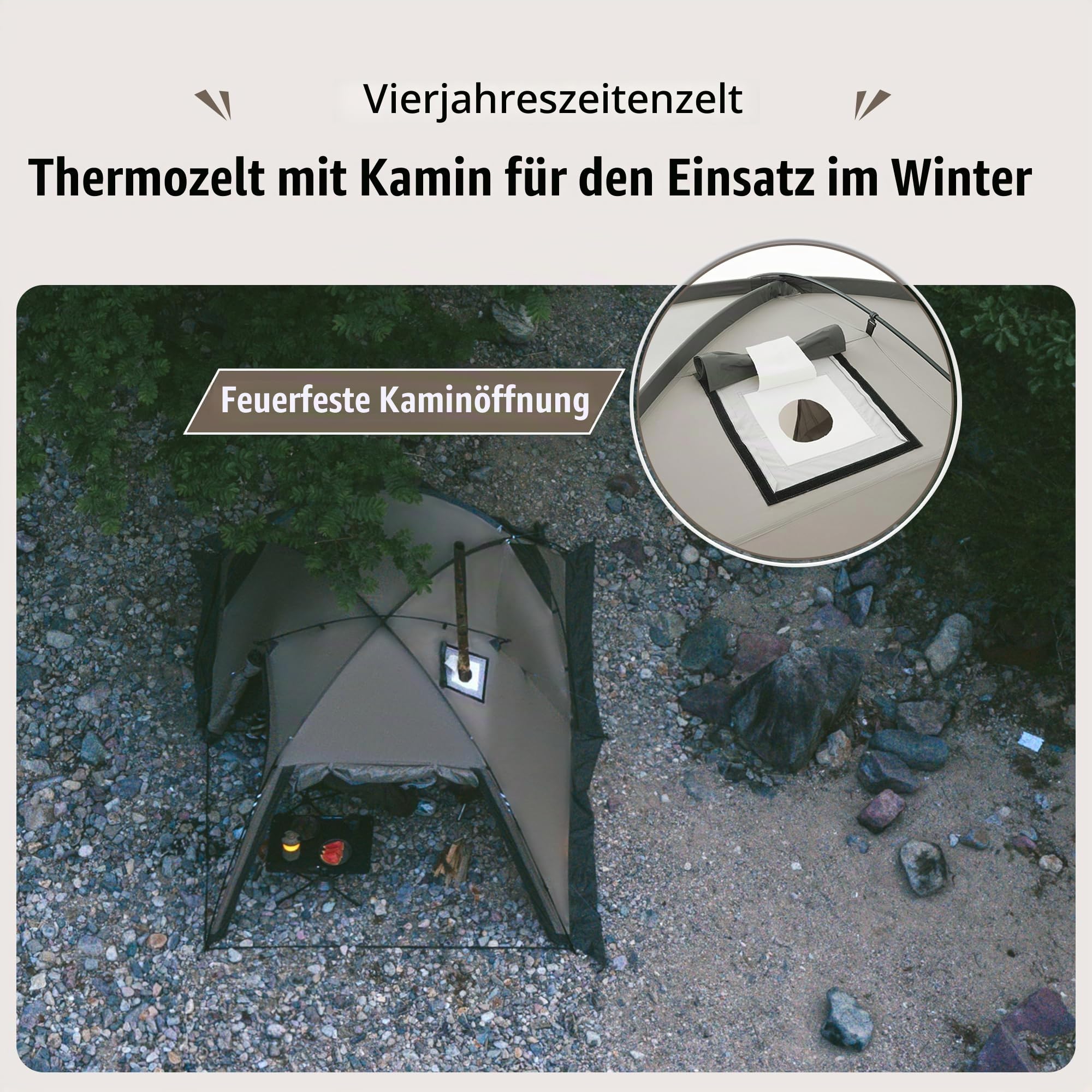 Naturehike Tunnelzelt Wasserdichtes Zelt 2-4 Personen mit Markise Familienzelt Camping Zelt aus einem Schlafzimmer und einem Wohnzimmer für Camping, Autofahrt, Outdoor