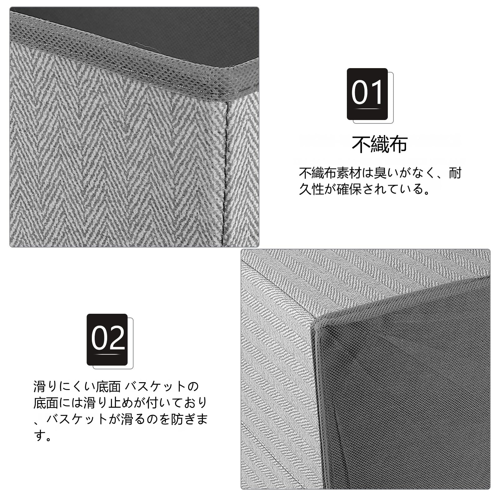 Amazon｜NUOLUX 衣類 収納ボックス 収納ケース 不織布 引き出し