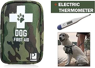 Dog First Aid Kit with Thermometer and Emergency Blanket - Puppy Kit - Pet Safety Supplies for Camping, Walks, Cycling, Car, Hikes - Treat cuts and scrapes - Top Rated - coolthings.us