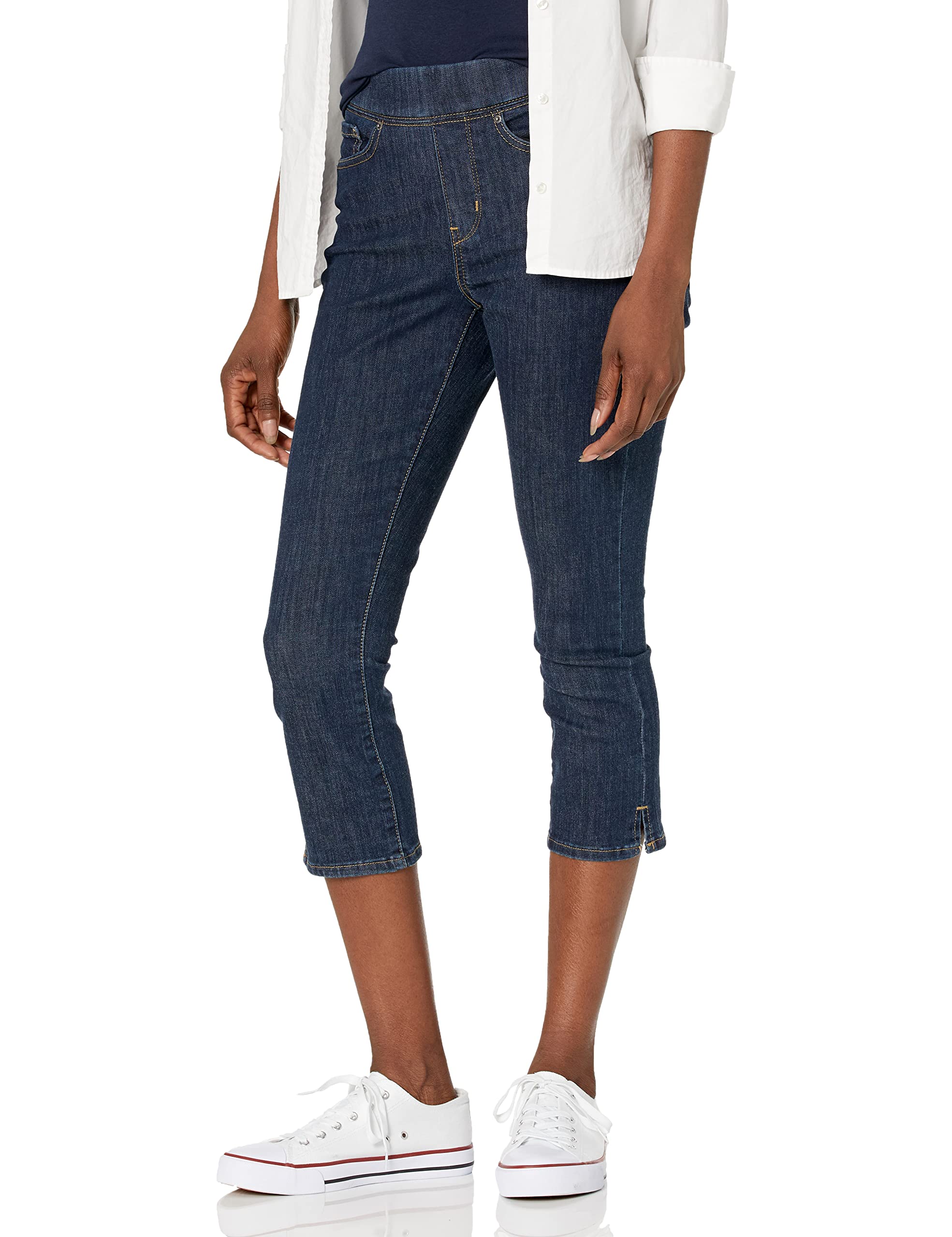 Signature by Levi Strauss & Co. Gold Label Women's Totally Shaping Pull On Capri (Available in Plus Size), (New) Palm Gardens, 16
