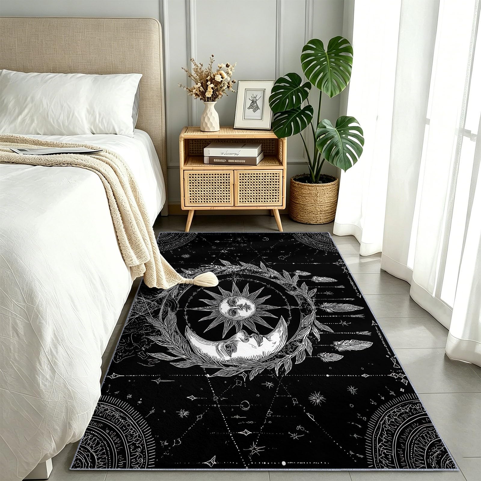Tapis de couloir pour salon et entrée : ambiance astro moderne