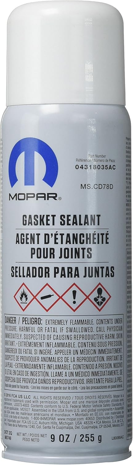 Genuine Chrysler Accessories 4318035AA Gasket Sealant - 9 oz. Aerosol Can
