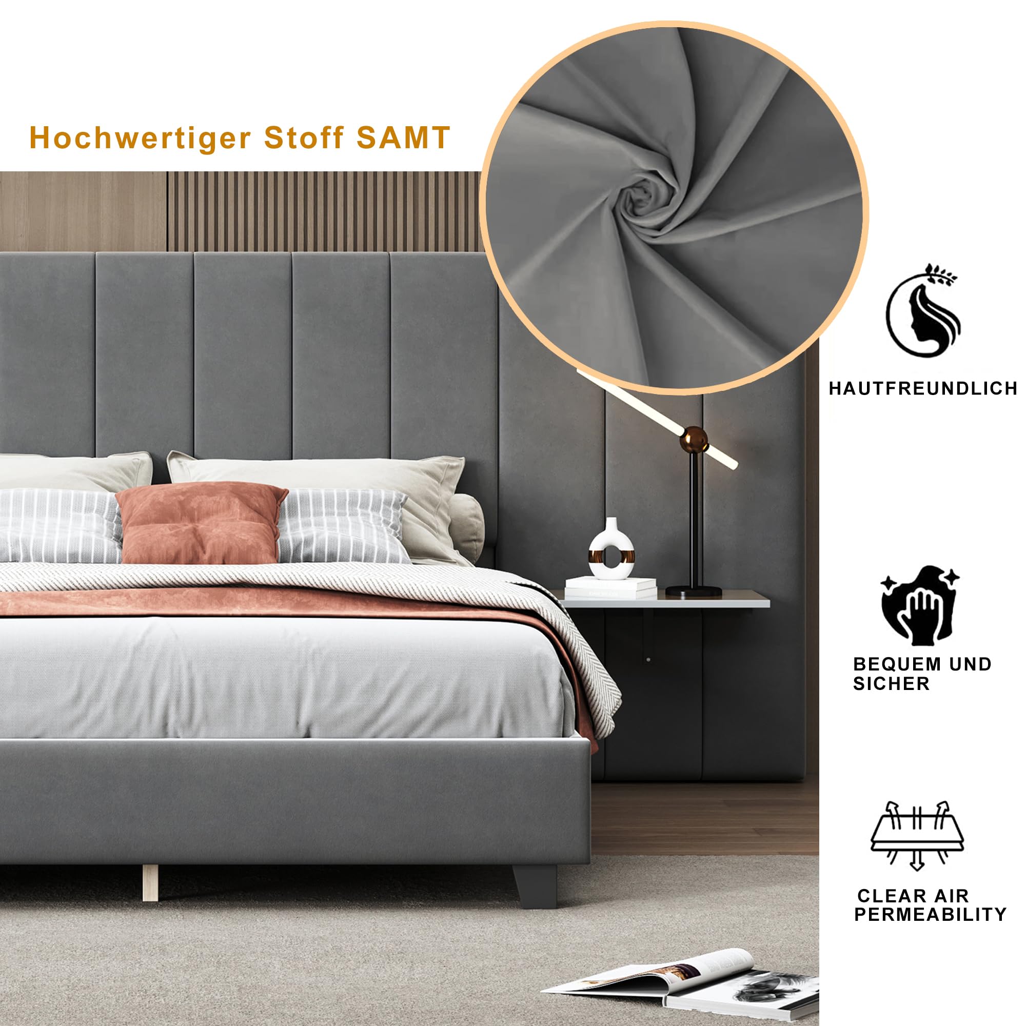 Letto Imbottito 160 X 200 Cm Con Testiera Contenitore - LED + Presa USB - Metallo E Similpelle Bianco 92218361 Letto Imbottito 160 X 200 Cm Con Testiera Contenitore - LED + Presa USB - Metallo E Similpelle Bianco 92218361