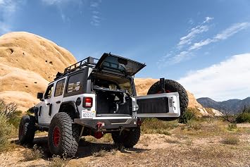 Body Armor 2007-2018 Compatible with Jeep Wrangler JK 2018-2023 Wrangler JL Interior Cargo Rack Black 5147