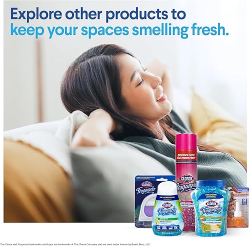 Miniatura 6 de Clorox Fraganzia - Gel ambientador adhesivo para botes de basura, lavanda con aroma a eucalipto, sin enchufe, desodorante y absorbente de olores